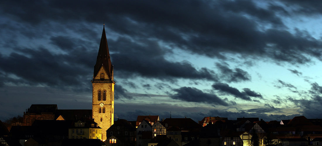 Detmold Ansicht in der Nacht